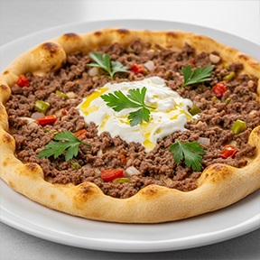 Kıymalı Labneli Pide
