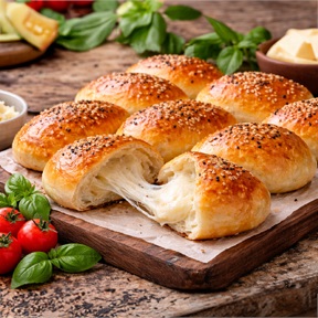 Mozzarella Peynirli Yumuşak Poğaça