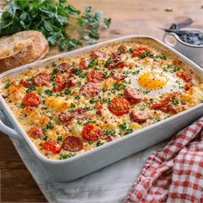 Kremalı Kahvaltı Graten