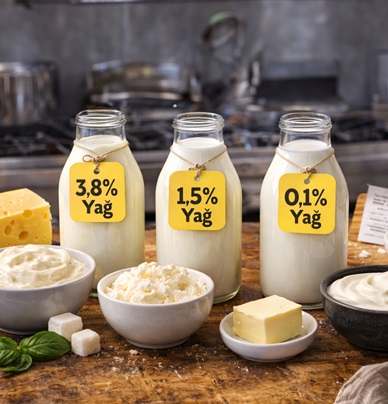 Süt Ürünlerinde Yağ Oranı Seçiminin Reçeteye Etkisi